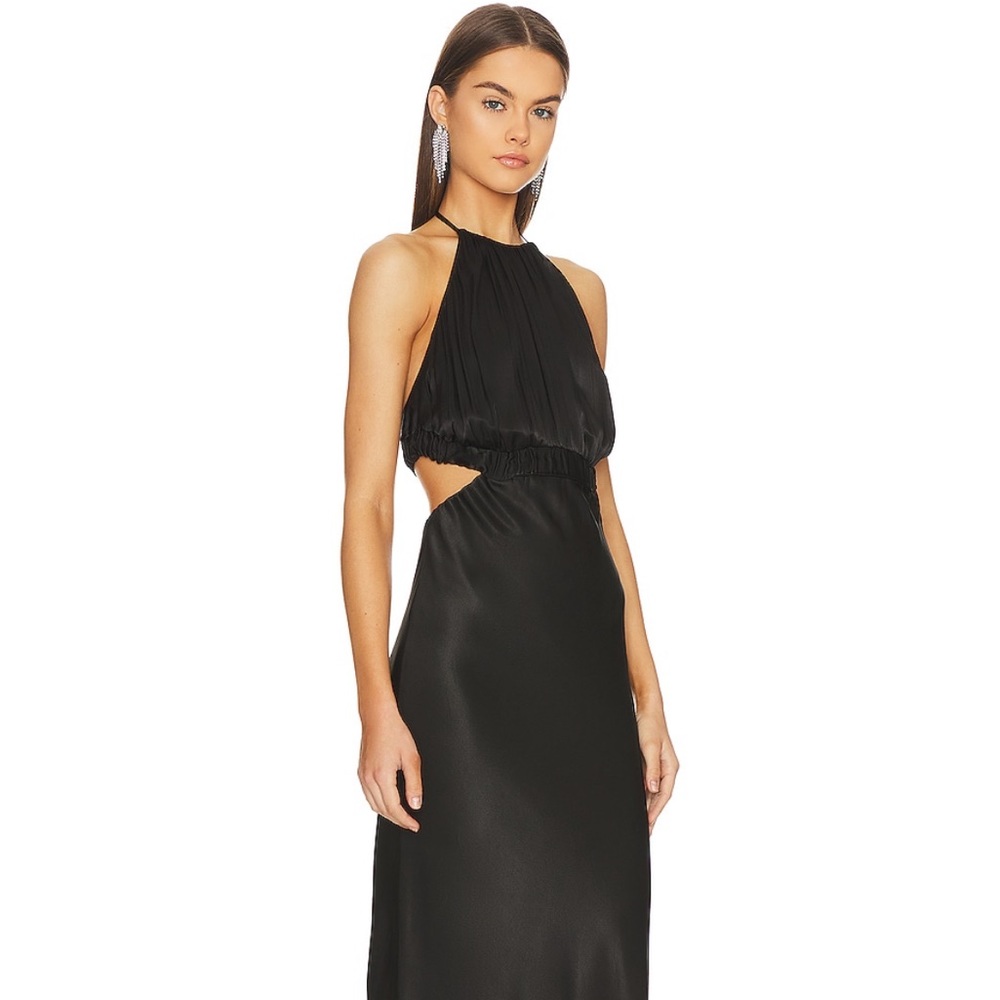 Shona Joy Angelica Ruched Open Back Dress